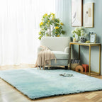 Ashler Faux Fur Rug, Fluffy Shaggy Area Rug Ultra Soft 6 x 9 Feet Rectangle Fur Rug Frosted Bottom Spring Green Fuzzy Rug Machine Washable Shag Rug, Nursery Decor Throw Rugs for Bedroom, Living Room