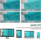 Turquoise Sheer Curtains Tier 30 Inches Length 2 Panels, Light Filtering Lightweight Soft Window Treatments Drapes, Cute Elegant Cafe Curtains for Nursery, Dual Rod Pocket, 2x42Wx30L Inches