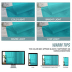 Ebesto Valances for Windows 14 inch Length 2 Panels, Small Voile Sheer Curtains for Bathroom, Soft Fabric Lightweight Light Filtering Kitchen Curtains, Dual Rod Pocket, Turquoise, 2x42Wx14L Inches