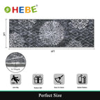 HEBE Hallway Runner Rug 2'x6', Washable Non Slip Kitchen Rug Runner