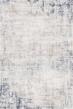 4 x 6 Area Rugs for Living Room, Machine Washable Non Slip Rug Ultra Soft Low Pile Indoor Carpet Modern Abstract Rugs for Bedroom Office Room Dining Room Beside, Blue/Grey