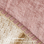 MIULEE Decorative Couch Throw Pillow Covers 20x20 Inch Blush Pink 2 Pack