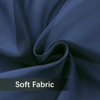 SpaceDresser Sheer Voile Window Treatment Rod Pocket Curtain Panels for Kitchen Bedroom Living Room Drapes Sunlight Filtering Privacy Semi Home Decor Assorted Colors Sizes (Navy, 52 W x 90 L)