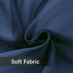 SpaceDresser Sheer Voile Window Treatment Rod Pocket Curtain Panels for Kitchen Bedroom Living Room Drapes Sunlight Filtering Privacy Semi Home Decor Assorted Colors Sizes (Navy, 52 W x 54 L)