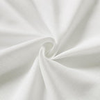 Nanspring Off White Cafe Curtains 45 Inch Length Set 2 Panel Back Tab Pocket Semi Sheer Short Linen White Curtain Tiers for Small Bathroom Window Basement 52x45