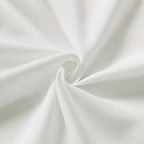 Nanspring Off White Cafe Curtains 45 Inch Length Set 2 Panel Back Tab Pocket Semi Sheer Short Linen White Curtain Tiers for Small Bathroom Window Basement 52x45