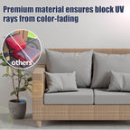 8Pcs Outdoor Cushion Covers, Stretch Patio Furniture Couch Chair Slipcovers