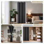 Joydeco Door Curtain Blackout Curtains for Doorway Privacy Closet Drapes