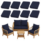 SUKAIKEQA 8PCS Patio Cushion Covers.Patio Furniture Couch SeatSlipcovers