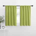 NICETOWN Blackout Curtains for RV Windows, Fresh Green, 29" by 20", 2 Panels, Room Darkening Window Curtain Panels, Easy-Care Solid Thermal Insulated Draperies/Drapes for Daughter Room
