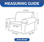 KEKUOU Stretch Chair Sofa Slipcover, Single Couch Cover,Black
