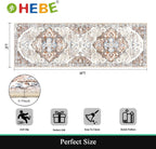HEBE Hallway Runner Rug 2'x6', Washable Non Slip Kitchen Rug Runner