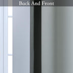 SimpleHome Ombre Room Darkening Curtains for Bedroom, Gradient Grey to Gray White Light Blocking Thermal Insulated Grommet Window Curtains/Drapes for Living Room,2 Panels, 62x84 inches Length