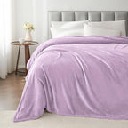 BEDELITE Fleece Blanket Twin Size Lilac Throw Blankets for Couch & Bed, 300GSM Luxury Plush Cozy Fuzzy Blanket 60x80 inches, Super Soft Warm Lightweight Throw Blanket for Travel Camping