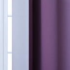 Yakamok Ombre Curtains Purple and Greyish White for Living Room,52Wx84L