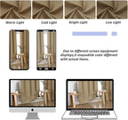 Simplebrand Ava Taupe Short Blackout Curtains for Bedroom 54 Inches Long 2 Panels Set, Solid Thermal Insulated, Energy Saving Window Treatment Curtains Blackout Drapes, W40 x L54 Inch, Taupe