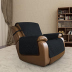 Easy-Going Oversized Recliner Chair Slipcover Reversible Sofa Cover Water Resistant Couch Cover Furniture Protector with Elastic Straps for Pets Dog (Oversized Recliner, Black/Black)