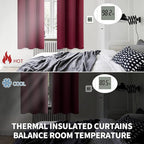 BGment Blackout Curtains for Bedroom - Grommet Thermal Insulated Room Darkening Curtains for Living Room, Set of 2 Panels (38 x 84 Inch, Burgundy)