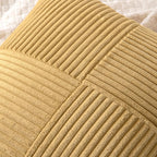 MIULEE Cream Yellow Decorative Throw Pillow Covers for Couch 18x18 Inch