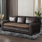 Leather Look Couch Cushion Covers Sofa Seat Slipcovers Sets Couches Furniture Protector for Sectional Armchair Loveseat Pets Kids Stretch Spandex Fabric (1 Cushion Sofa, Light Brown)