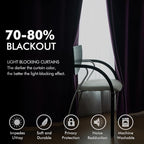 MIULEE Velvet Curtains Purple Elegant Grommet Thermal Insulated Soundproof Room Darkening Curtains/Drapes for Classical Living Room Bedroom Decor 52 x 84 Inch Set of 2