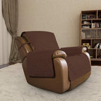 Easy-Going Oversized Recliner Cover Reversible Couch Cover Sofa Cover for Living Room Water Resistant Furniture Protector with Elastic Straps for Pets Dog (Oversized Recliner, Coffee/Ivory)