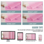Ebesto Light Pink Window Sheer Curtains 54 inch Length, Soft Airy Light Filtering Sheer Curtain 2 Panels Set, Dual Rod Pocket Gauze Drapes for Living Room Bedroom, 2x42Wx54L Inches