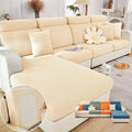 Soothing Home Sofa Covers, Sofa Hero Covers, Wear-Resistant Universal Couch Covers Washable Stretch Sectional Couch Cushion Covers (Beige,Large Triple Seat Cover)