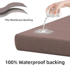 Outdoor Cushion Covers Set,8PCS Patio Furniture Couch Seat Slipcovers, Replacement for Sofa Sectional Chair(Cover，Only)