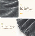 Sectional Couch Covers, 2 Pieces Washable L Shaped Couch Covers Sofa Blanket for Dogs Pet Friendly Sectional Sofa Slipcovers Furniture Covers,71"x118"+91"x134",(XXX-Large,Dark Gray)