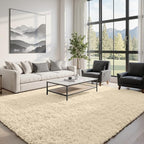 6x9 Area Rugs for Living Room Rug: Soft Fluffy Shag Beige Rugs for Bedroom, Non-Slip Large Fuzzy Plush Rug Indoor Floor Carpet for Nursery Kids Boys Girls Room, Dorms, Playroom, Modern Home Decor