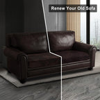ANARACHON Leather Look Couch Cushion Covers Sofa Seat Slipcovers Sets Couches Furniture Protector for Sectional Armchair Loveseat Pets Kids Stretch Spandex Fabric (1 Cushion Loveseat, Chocolate)