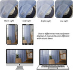 Chyhomenyc Sheer Valances for Windows - Light Filtering Small Window Curtains for Living Room Bathroom Cafe Laundry Basement, Modern Dual Rod Pocket Voile Curtain, 42Wx14L inches, Denim Blue, 2 PCS