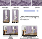 Simplebrand Ava Lilac Blackout Curtains for Bedroom 96 Inches Long 2 Panels, Solid Thermal Insulated, Energy Saving Nursery Window Treatment Curtains Blackout Drapes, W40 x L96 Inch, Lilac