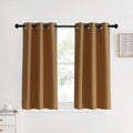 NICETOWN Window Curtains Blackout Drapes, 1 Pair, 34 by 40-inch, Gold Brown, Thermal Insulated Decorative Blackout Curtains/Draperies for Laundry