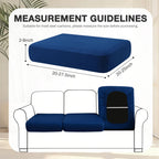 hyha 8Pcs Patio Cushion Covers, Stretch Outdoor Couch Cushion Covers