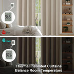 Simplebrand Ava Biscotti Beige Blackout Curtains for Bedroom 63 Inch Length 2 Panels Set, Solid Thermal Insulated Privacy Living Room Window Treatment Curtains Blackout Drapes, W50 x L63 Inch