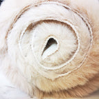 Ghouse Faux Rabbit Fur Round Rug 6ft Light Brown Beige Round Rugs for Bedroom Decor Fluffy Area Rugs for Living Room, no-Shedding Carpet Sheepskin Washable Rug Rome Decor