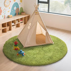 yulidayang Fluffy Round Area Rugs for Bedroom,4'X4'Shag Circle Area Rugs for Living Room,Non Slip Fuzzy Plush Rug for Kids Room Boys Girls Room and Dorm Home Decor Rug