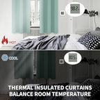 BGment Blackout Curtains - Grommet Thermal Insulated Room Darkening Bedroom and Living Room Curtains, Set of 2 Panels (38 x 63 Inch, Frosty Green)