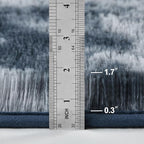 Deerhoo Large Shag Area Rugs 9 x 12, Tie-Dyed Plush Fuzzy Rugs for Living Room, Ultra Soft Fluffy Furry Rug for Bedroom, Indoor Carpet Nursery Rugs for Kids Room Home Decor, Blue and Grey