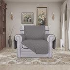Easy-Going Chair Sofa Slipcover Reversible Sofa Cover Water Resistant Couch Cover Furniture Protector Cover with Elastic Straps for Pets Kids Children Dog Cat (Chair, Gray/Gray)