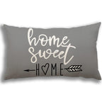 YCOLL Lumbar Pillow Covers 12x20 Set of 4, Modern Sofa Throw Pillow Cover, Decorative Outdoor Linen Fabric Pillow Case for Couch Bed Car，Gray