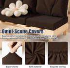8Pcs Stretch Patio Cushion Covers, Outdoor Couch & Sofa Replacement Slipcovers for Patio Furniture Cushion Covers, Washable Reusable Furniture Protector
