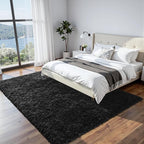 8x10 Area Rugs for Living Room Rug: Soft Fluffy Shag Black Rugs for Bedroom, Non-Slip Large Fuzzy Plush Rug Indoor Floor Carpet for Nursery Kids Boys Girls Room, Dorms, Playroom, Modern Home Decor