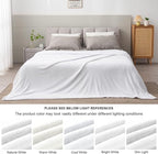 BEDELITE Fleece Blanket King Size Blankets for Bed, Luxury Plush Cozy Fuzzy Blanket 108x90 inches, Super Soft Warm Lightweight Throw Blanket All Seasons Suitable, White