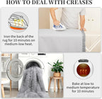 Faux Fur Rug, Grey Small Fluffy Rug for Sofa Chair Couch Cover 2x4 Feet, Gray Soft Fuzzy Shag Rug for Bedroom, Indoor Shaggy Plush Floor Carpets Luxury Home Decor for Bedside