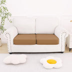 Smiry Printed Couch Cushion Covers, Stretch Soft Couch Covers for Sofa, Washable Non-Slip Sofa Slipcover Furniture Protector for Indoor and Outdoor (2 Pack, Camel)
