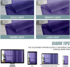 Ebesto Purple Sheer Curtains for Window 72 inches Long 2 Panels Set, Soft Airy Modern Light Filtering Sheer Curtains for Living Room Bedroom, Dual Rod Pocket Solid Window Drapes, 2x42Wx72L inches