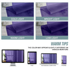 Ebesto Purple Small Sheer Curtains 2 Panels Set, Kitchen Curtains 36 Inch Length, Elegant Light Filtering Short Window Drapes for Living Room Bedroom, Dual Rod Pocket Design, 2x42Wx36L Inches